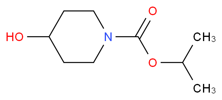 propan-2-yl 4-hydroxypiperidine-1-carboxylate_分子结构_CAS_)