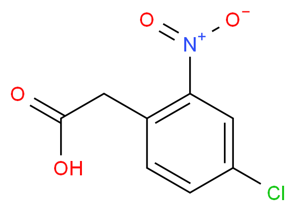 2-(4-chloro-2-nitrophenyl)acetic acid_分子结构_CAS_37777-71-2