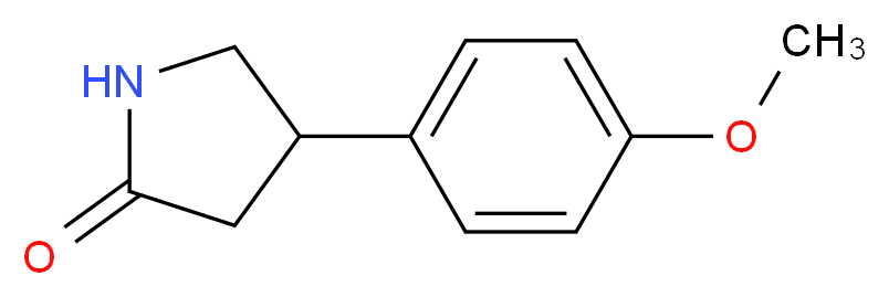 4-(4-methoxyphenyl)pyrrolidin-2-one_分子结构_CAS_)