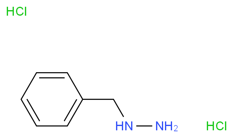 Benzylhydrazine.2HCl_分子结构_CAS_20570-96-1)