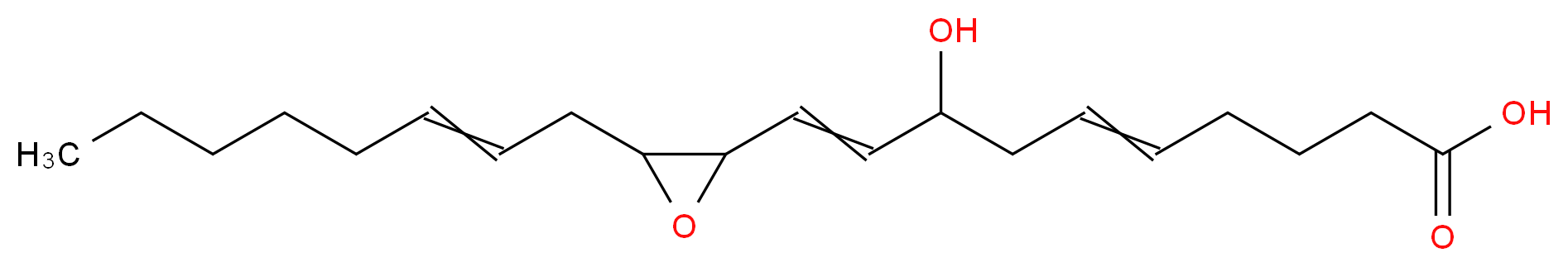 8-hydroxy-10-[3-(oct-2-en-1-yl)oxiran-2-yl]deca-5,9-dienoic acid_分子结构_CAS_94161-11-2
