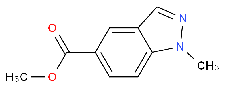 methyl 1-methyl-1H-indazole-5-carboxylate_分子结构_CAS_1092351-82-0