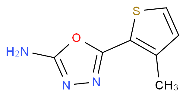 5-(3-methyl-2-thienyl)-1,3,4-oxadiazol-2-amine_分子结构_CAS_1017048-74-6)