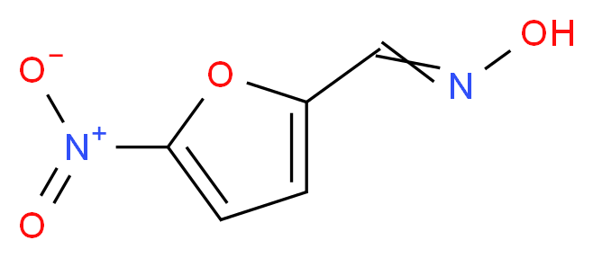 (E)-N-[(5-nitrofuran-2-yl)methylidene]hydroxylamine_分子结构_CAS_555-15-7