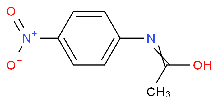 N-(4-nitrophenyl)ethanimidic acid_分子结构_CAS_104-04-1