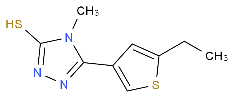 5-(5-Ethylthien-3-yl)-4-methyl-4H-1,2,4-triazole-3-thiol_分子结构_CAS_)