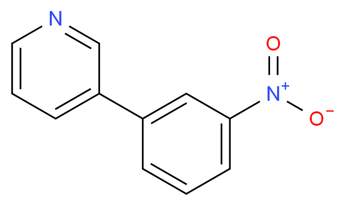 3-(3-Nitrophenyl)pyridine_分子结构_CAS_4282-50-2)