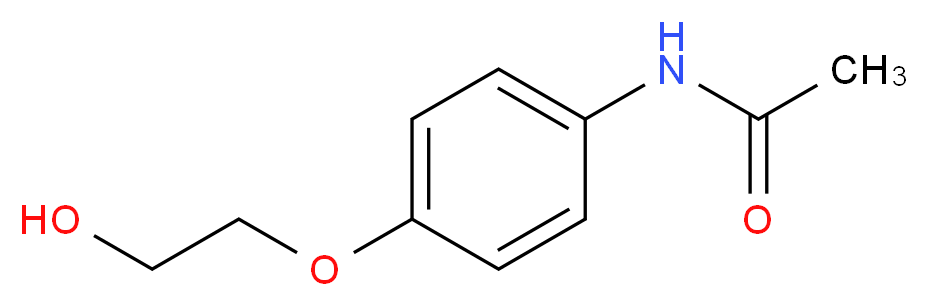 N-[4-(Hydroxyethoxy)phenyl]ethanamide_分子结构_CAS_50375-15-0)