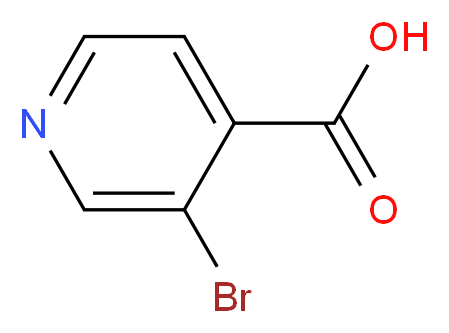 3-Bromo-4-pyridinecarboxylic acid_分子结构_CAS_13959-02-9)