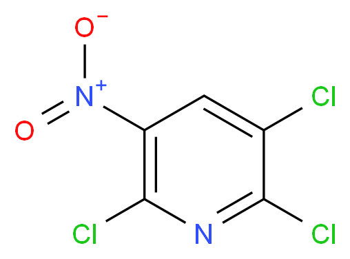 2,3,6-trichloro-5-nitropyridine_分子结构_CAS_55304-72-8