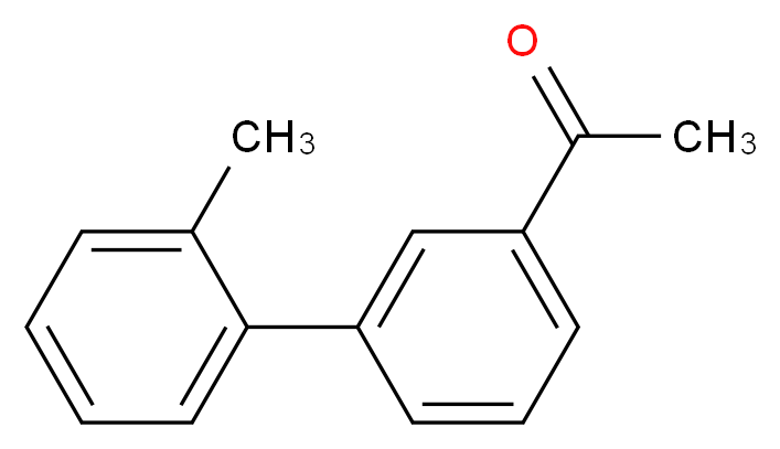 1-(2'-Methyl[1,1'-biphenyl]-3-yl)ethanone_分子结构_CAS_)