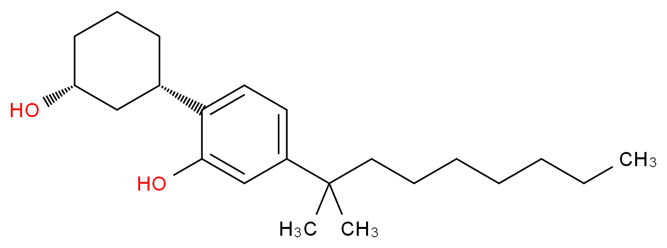 2-[(1S,3R)-3-hydroxycyclohexyl]-5-(2-methylnonan-2-yl)phenol_分子结构_CAS_70434-92-3