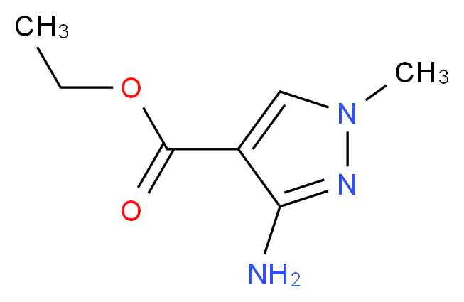 Ethyl 3-amino-1-methyl-1H-pyrazole-4-carboxylate_分子结构_CAS_21230-43-3)