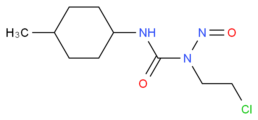 3-(2-chloroethyl)-1-(4-methylcyclohexyl)-3-nitrosourea_分子结构_CAS_13909-09-6