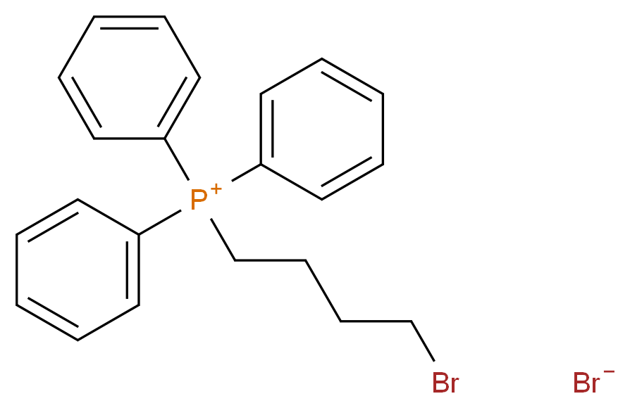 (4-bromobutyl)triphenylphosphanium bromide_分子结构_CAS_7333-63-3
