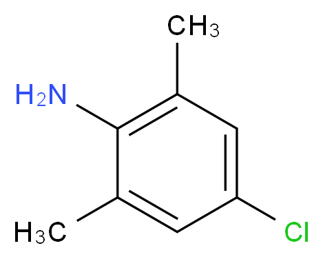 4-氯-2,6-二甲基苯胺_分子结构_CAS_24596-18-7)