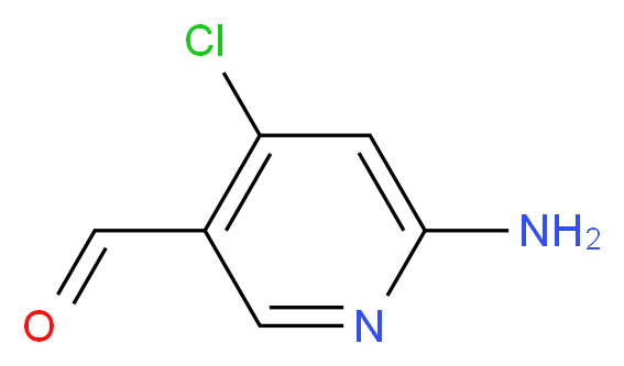 6-AMINO-4-CHLORONICOTINALDEHYDE_分子结构_CAS_1260664-16-1)