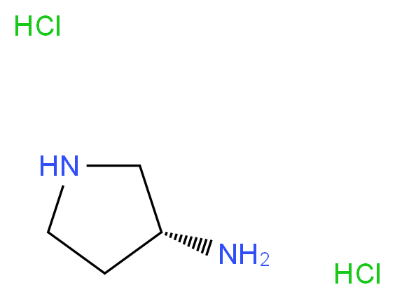 (R)-(-)-3-氨基吡咯烷 二盐酸盐_分子结构_CAS_116183-81-4)