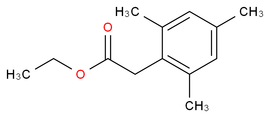 ethyl 2-(2,4,6-trimethylphenyl)acetate_分子结构_CAS_5460-08-2