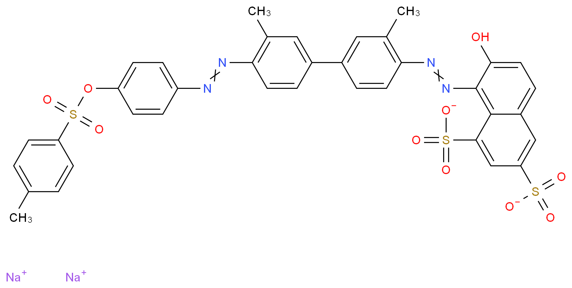 ACID RED 114_分子结构_CAS_6459-94-5)