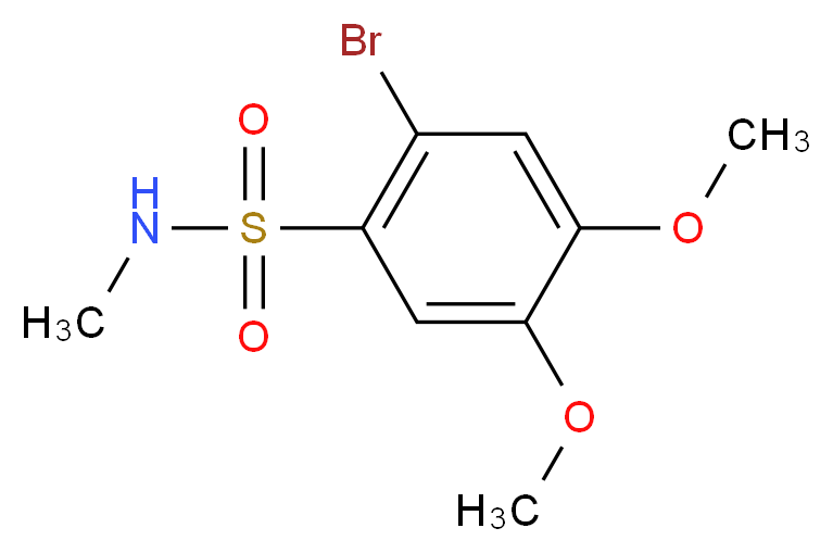 2-bromo-4,5-dimethoxy-N-methylbenzenesulfonamide_分子结构_CAS_)
