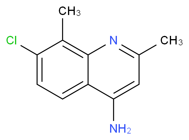 4-AMINO-7-CHLORO-2,8-DIMETHYLQUINOLINE_分子结构_CAS_948293-37-6)