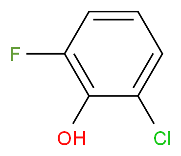 2-氯-6-氟苯酚_分子结构_CAS_2040-90-6)