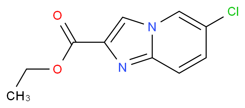 Ethyl 6-chloroimidazo[1,2-a]pyridine-2-carboxylate_分子结构_CAS_67625-38-1)