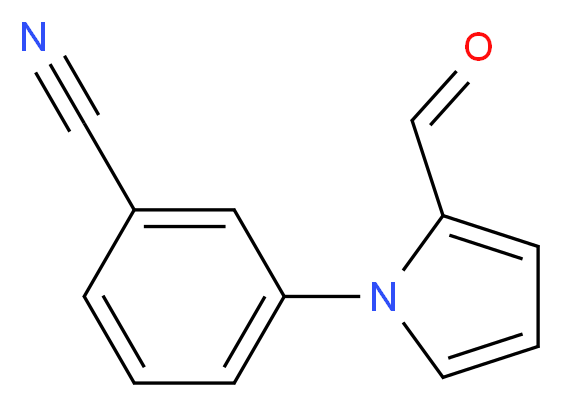 3-(2-formyl-1H-pyrrol-1-yl)benzonitrile_分子结构_CAS_209958-45-2)