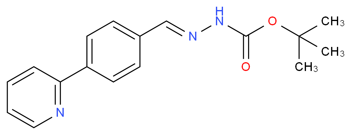 N'-[(1E)-[4-(pyridin-2-yl)phenyl]methylidene](tert-butoxy)carbohydrazide_分子结构_CAS_198904-84-6
