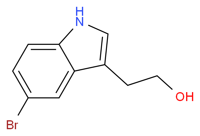 2-(5-Bromo-1H-indol-3-yl)-1-ethanol_分子结构_CAS_32774-29-1)