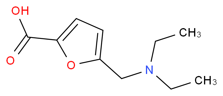 5-[(diethylamino)methyl]-2-furoic acid_分子结构_CAS_436099-79-5)