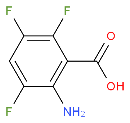 2-AMINO-3,5,6-TRIFLUOROBENZOIC ACID_分子结构_CAS_153704-09-7)