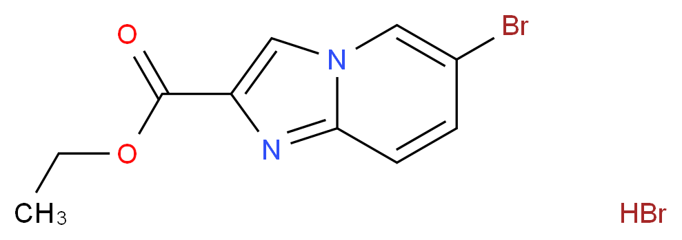 ethyl 6-bromoimidazo[1,2-a]pyridine-2-carboxylate hydrobromide_分子结构_CAS_67625-37-0)