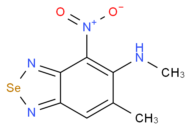 4-Nitro-5-methylamino-6-methyl-2,1,3-benzoselenodiazole_分子结构_CAS_149703-56-0)