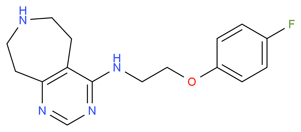 N-[2-(4-fluorophenoxy)ethyl]-6,7,8,9-tetrahydro-5H-pyrimido[4,5-d]azepin-4-amine_分子结构_CAS_)