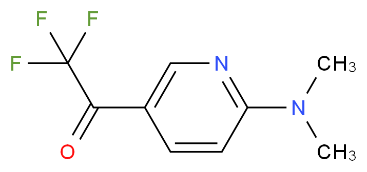 1-[6-(dimethylamino)pyridin-3-yl]-2,2,2-trifluoroethan-1-one_分子结构_CAS_230305-78-9