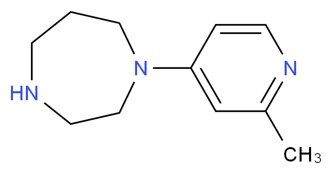 1-(2-methylpyridin-4-yl)-1,4-diazepane_分子结构_CAS_936940-48-6