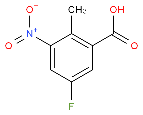 5-fluoro-2-methyl-3-nitrobenzoic acid_分子结构_CAS_850462-64-5