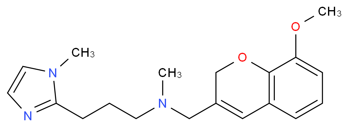 N-[(8-methoxy-2H-chromen-3-yl)methyl]-N-methyl-3-(1-methyl-1H-imidazol-2-yl)propan-1-amine_分子结构_CAS_)