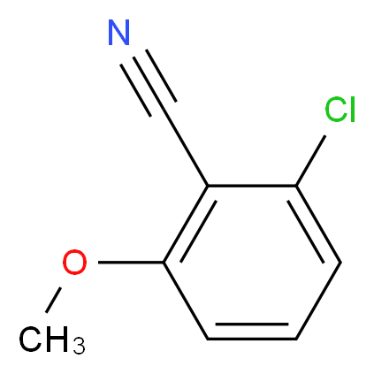 2-Chloro-6-methoxybenzonitrile_分子结构_CAS_6575-10-6)