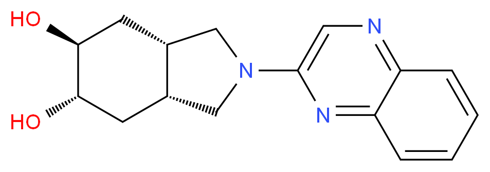 (3aR*,5S*,6S*,7aS*)-2-(2-quinoxalinyl)octahydro-1H-isoindole-5,6-diol_分子结构_CAS_)