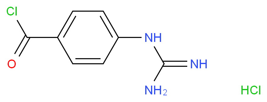 4-Guanidinobenzoyl Chloride, Hydrochloride_分子结构_CAS_7035-79-2)