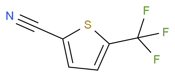 5-(TRIFLUOROMETHYL)THIOPHENE-2-CARBONITRILE_分子结构_CAS_)