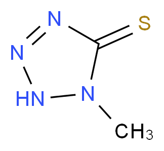 1-methyl-2,5-dihydro-1H-1,2,3,4-tetrazole-5-thione_分子结构_CAS_13183-79-4