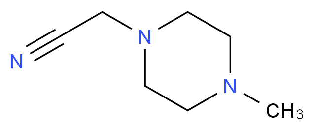 (4-methylpiperazin-1-yl)acetonitrile_分子结构_CAS_874-77-1)