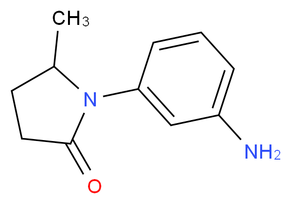 1-(3-Aminophenyl)-5-methylpyrrolidin-2-one_分子结构_CAS_)