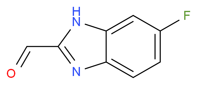 6-fluoro-1H-1,3-benzodiazole-2-carbaldehyde_分子结构_CAS_885280-34-2