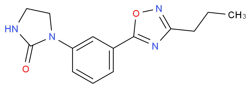 1-[3-(3-propyl-1,2,4-oxadiazol-5-yl)phenyl]-2-imidazolidinone_分子结构_CAS_)