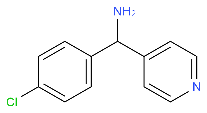 1-(4-chlorophenyl)-1-pyridin-4-ylmethanamine_分子结构_CAS_883548-16-1)